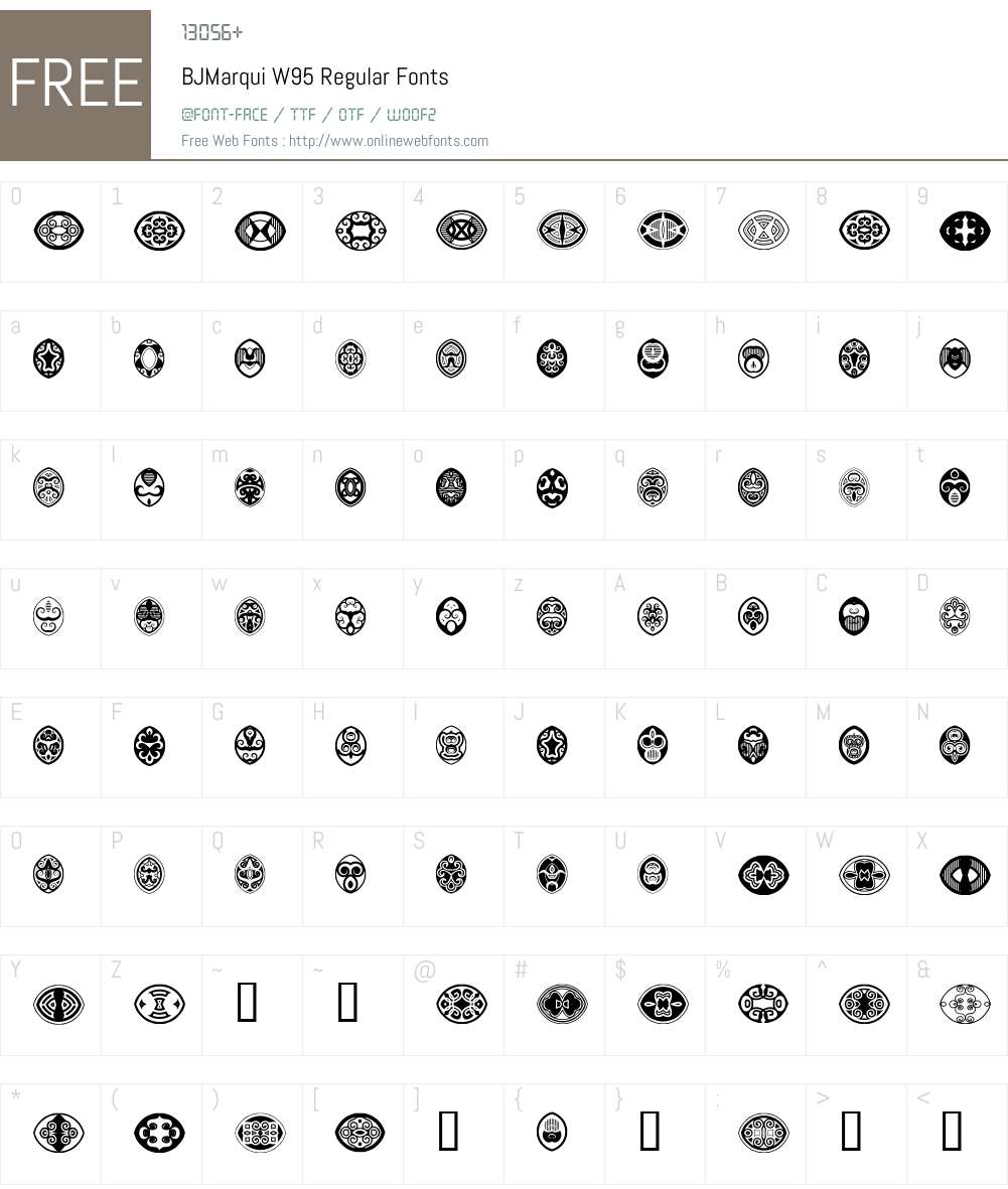 BJMarqui Font Screenshots
