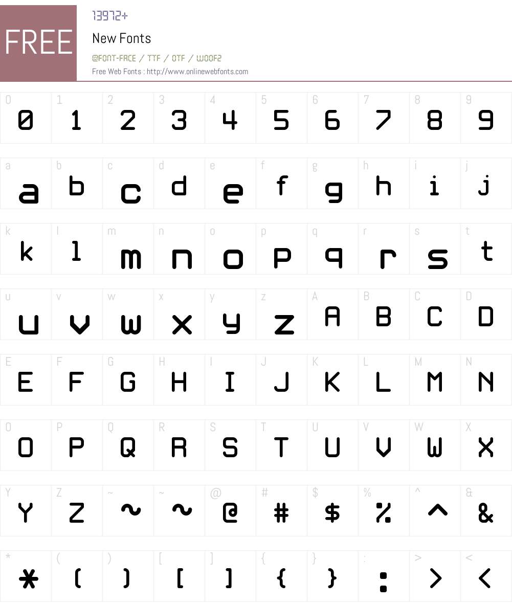 New Font Screenshots