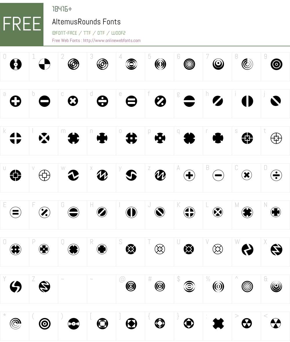 Altemus Font Screenshots