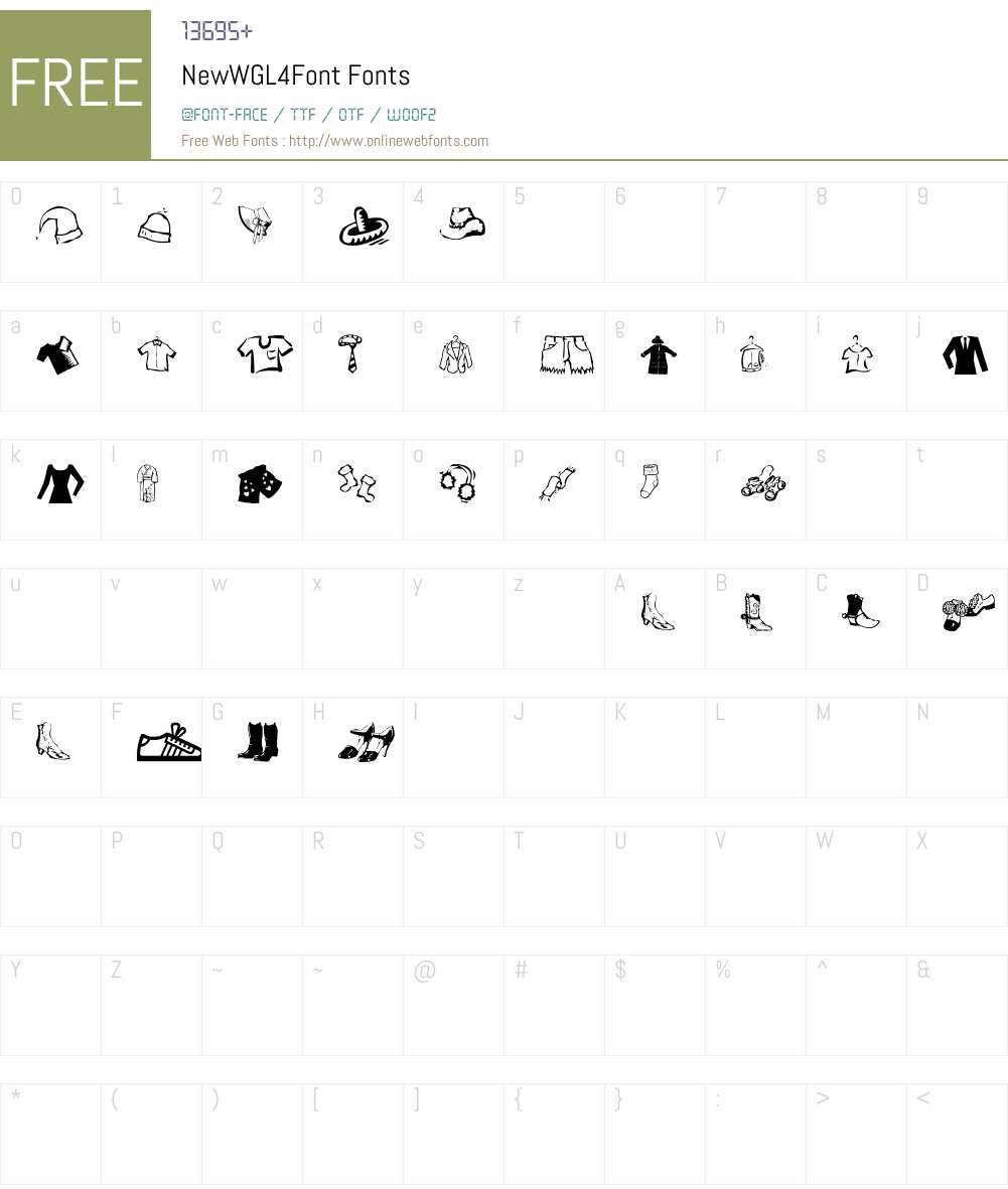 NewWGL4Font Font Screenshots