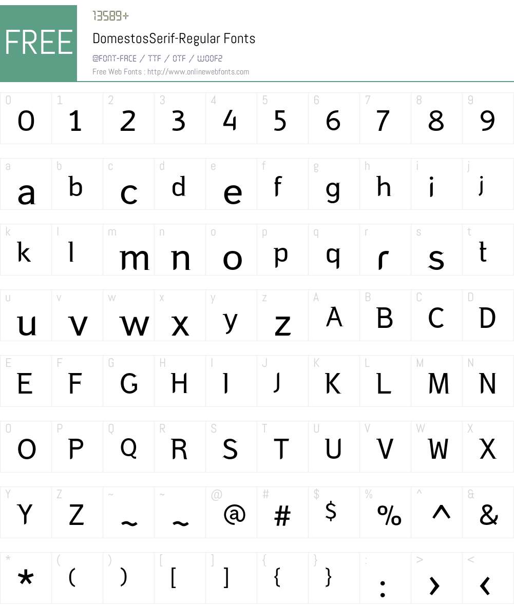 DomestosSerif Font Screenshots