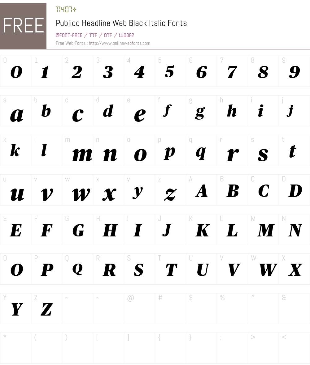 Publico Headline Web Black Font Screenshots