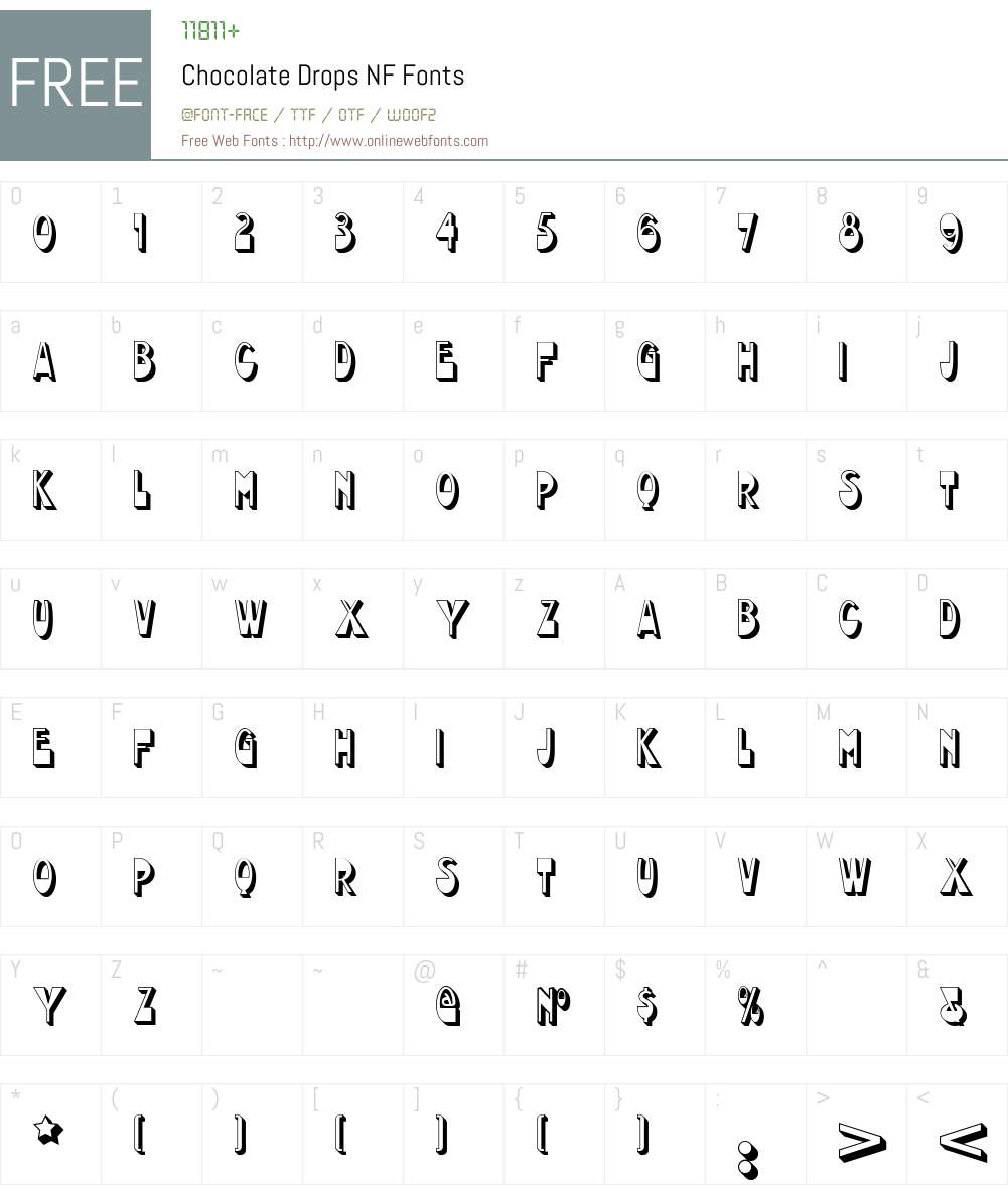 Chocolate Drops NF Font Screenshots