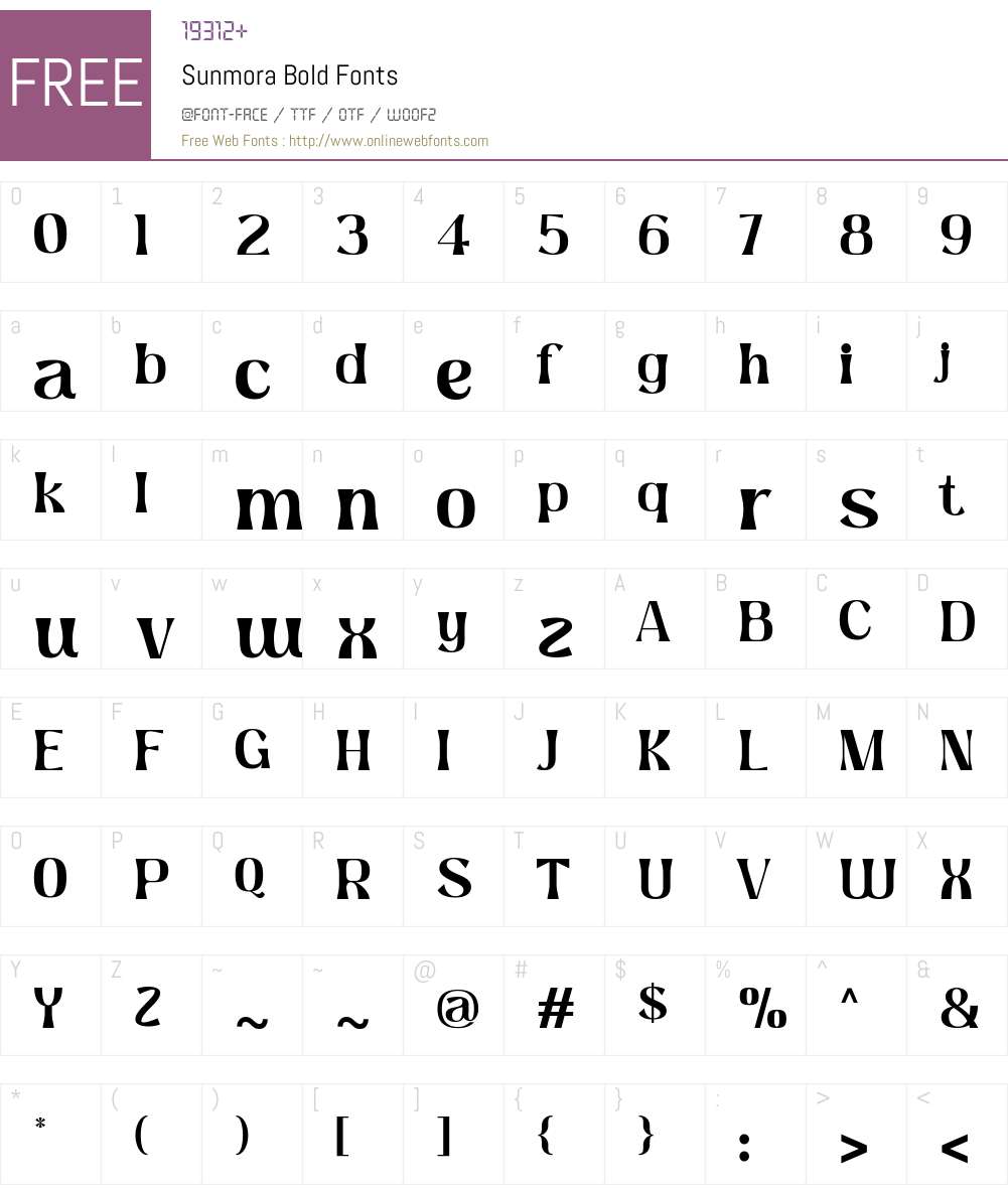 Sunmora Bold 1.000 Fonts Free Download - OnlineWebFonts.COM