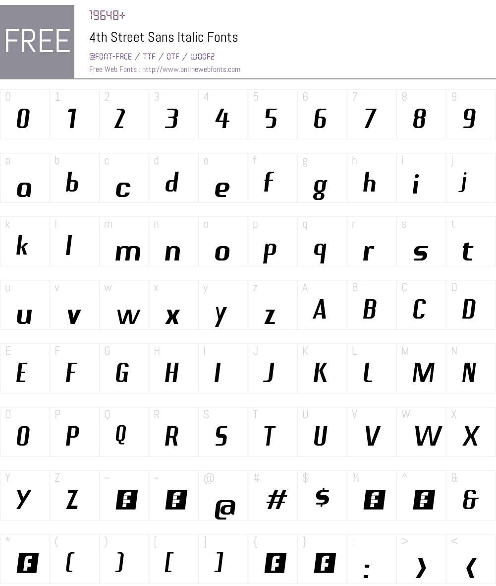 4th Street Sans Font Screenshots