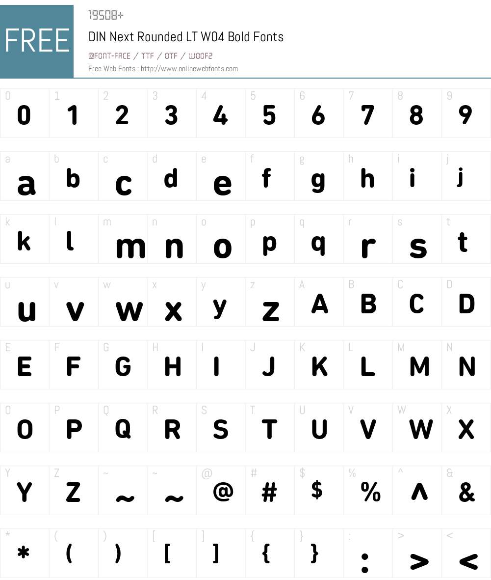 DIN Next Font Screenshots