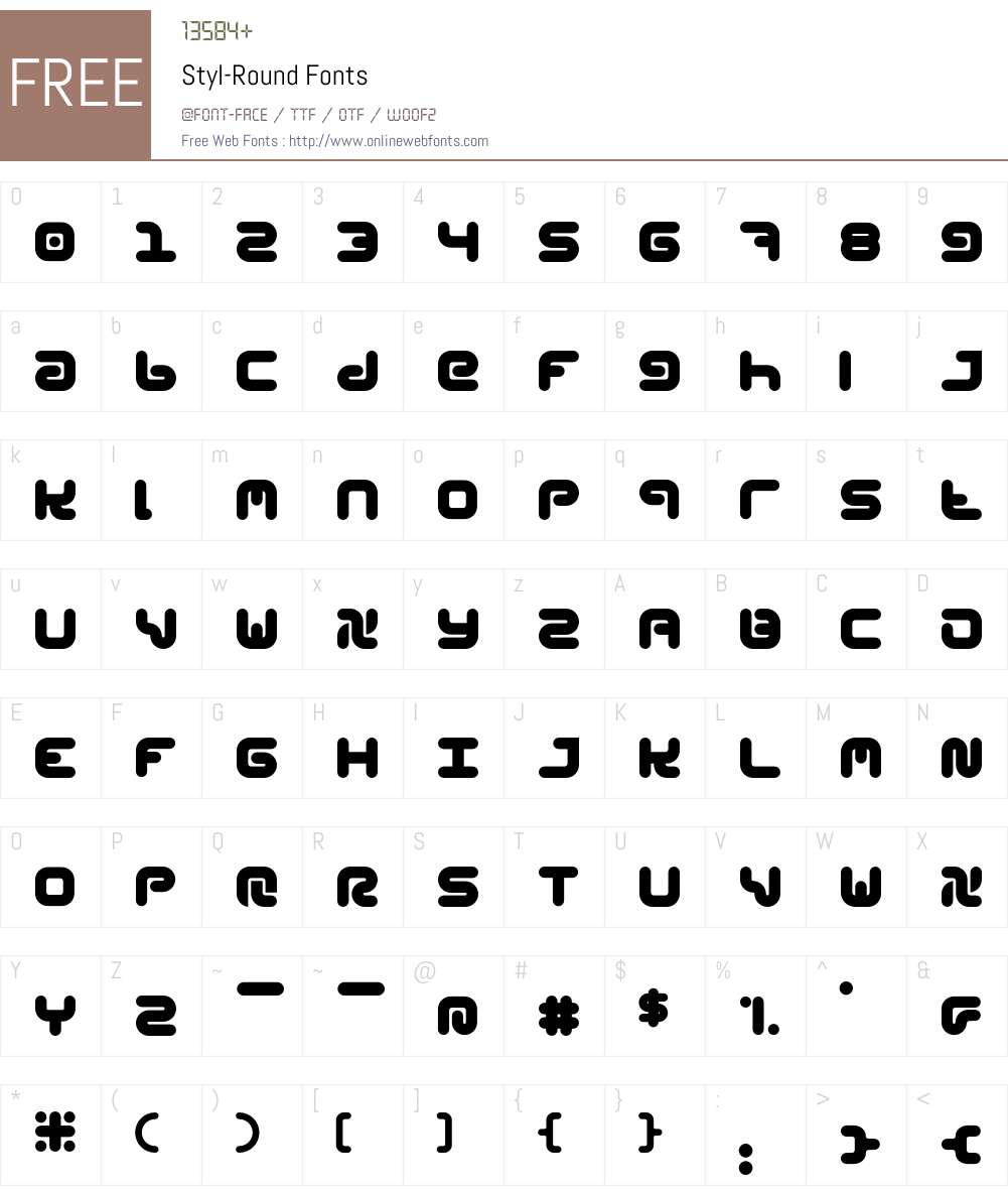 Styl Font Screenshots