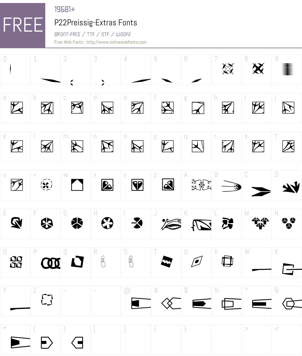 P22Preissig Font Screenshots