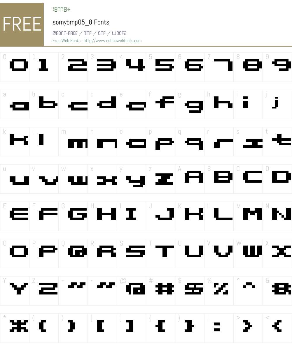 somybmp05_8 Font Screenshots