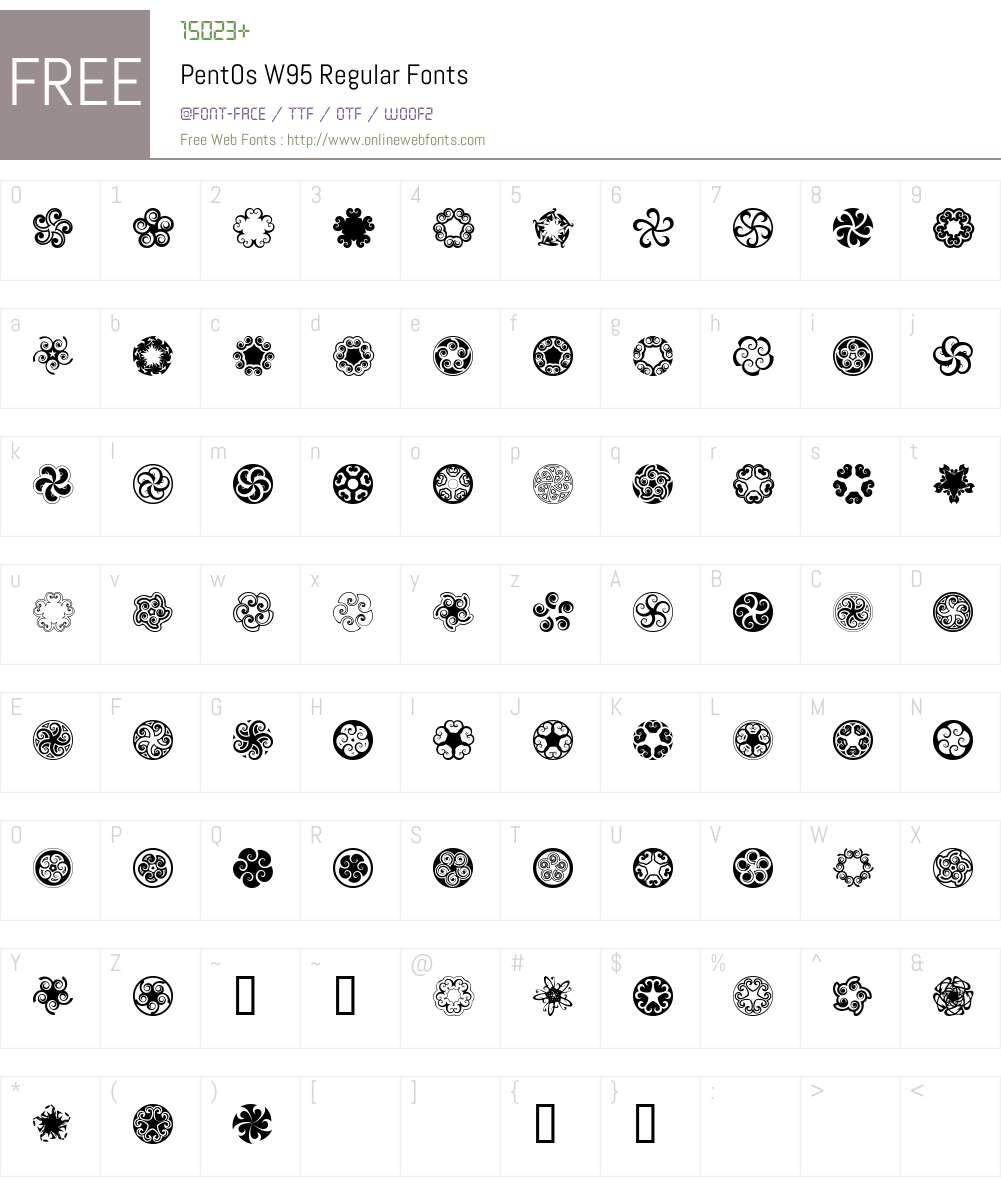 PentOs Font Screenshots