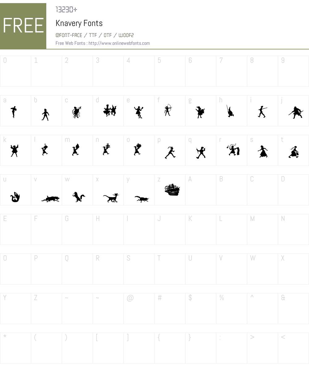 Knavery Font Screenshots