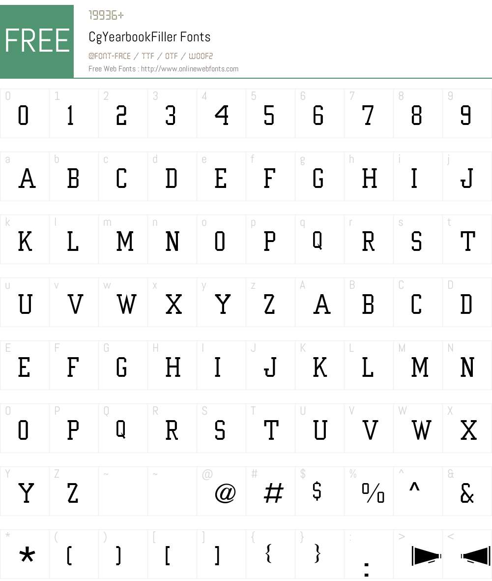 Cg Font Screenshots