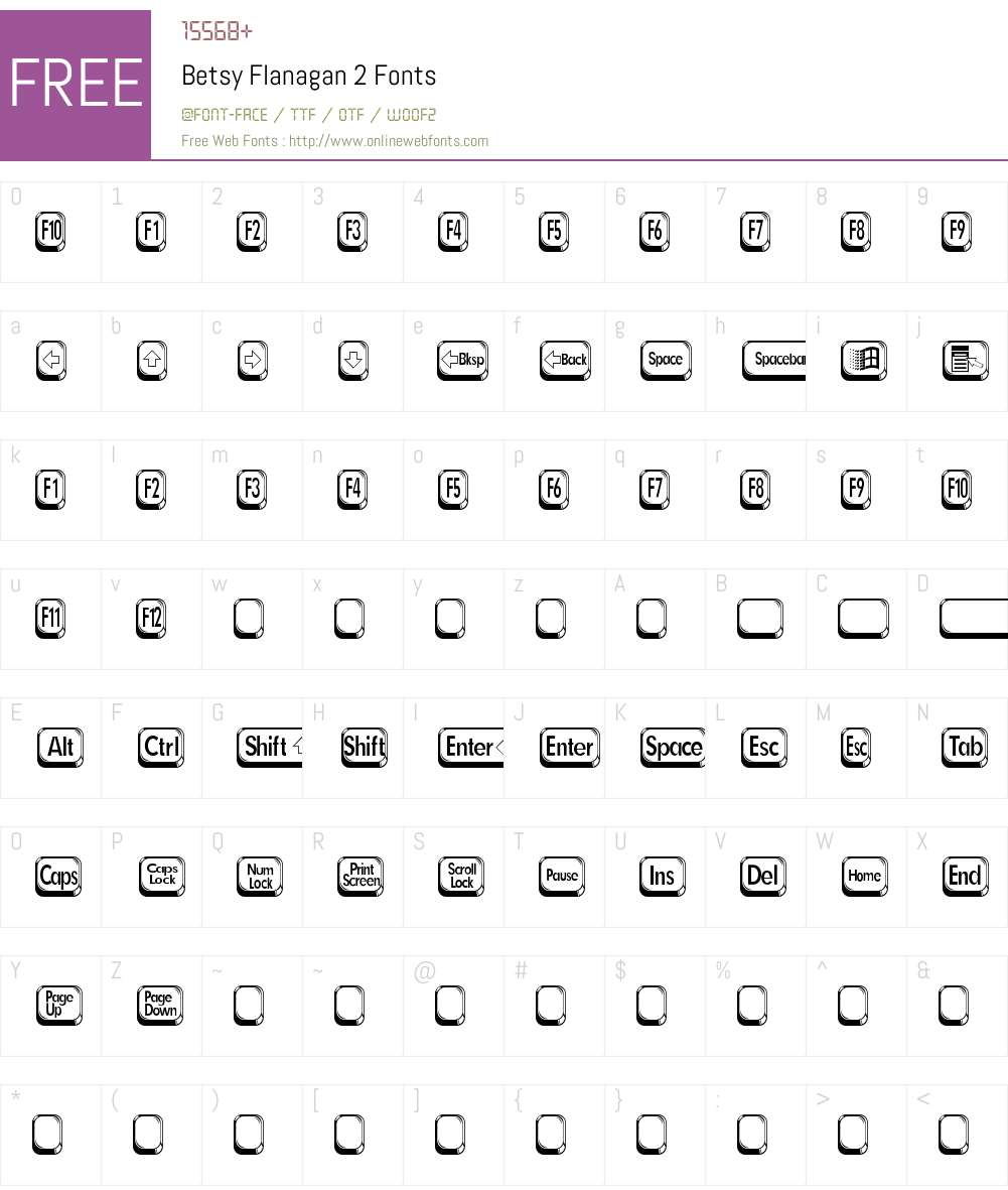 Betsy Flanagan 2 Font Screenshots