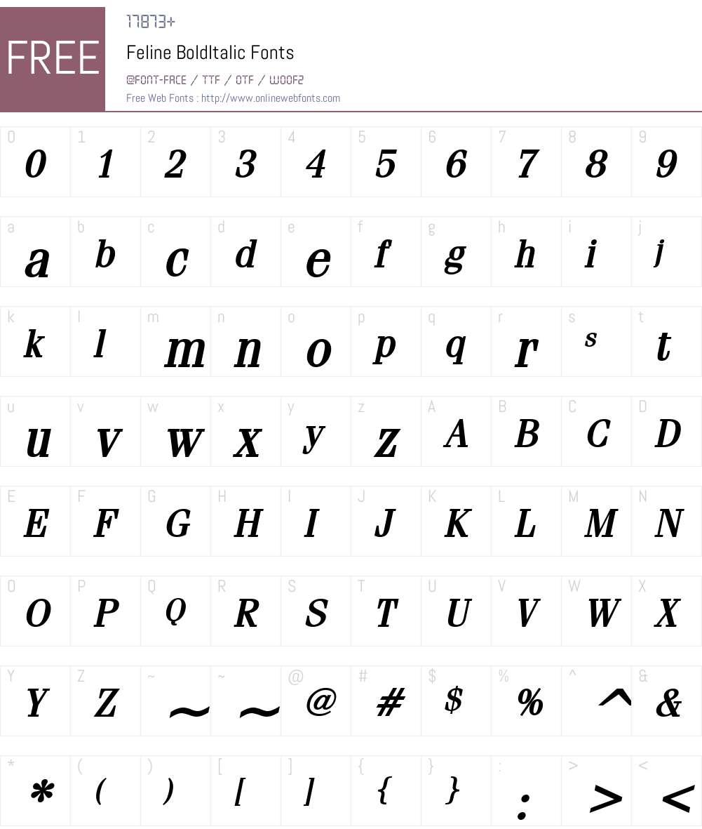 Feline Font Screenshots