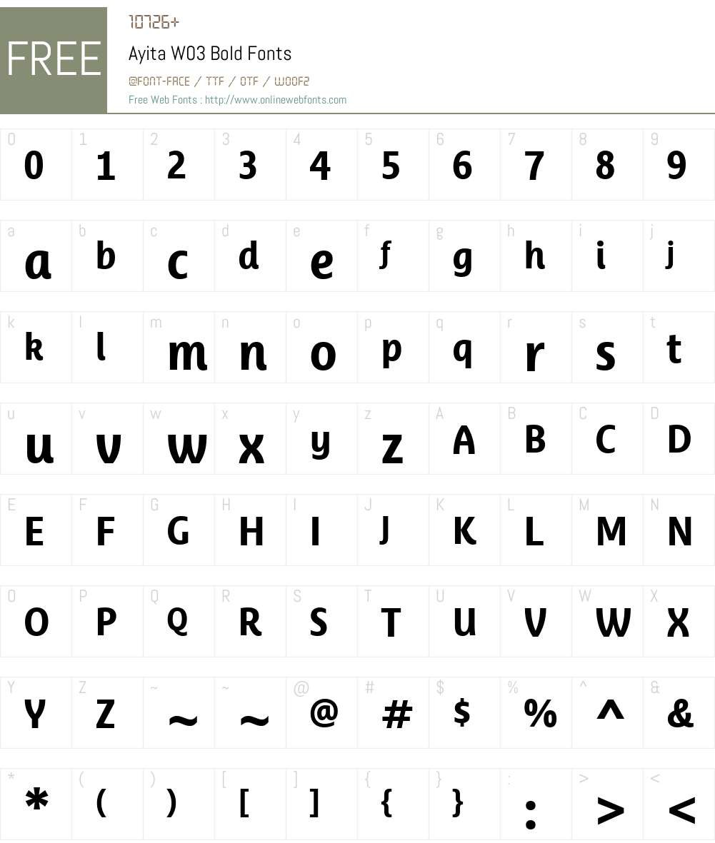 Ayita Pro Font Screenshots