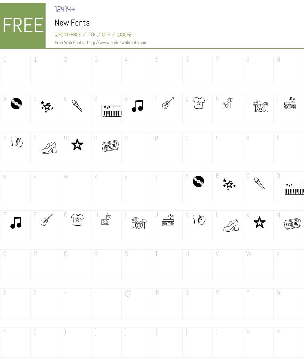 New Font Screenshots