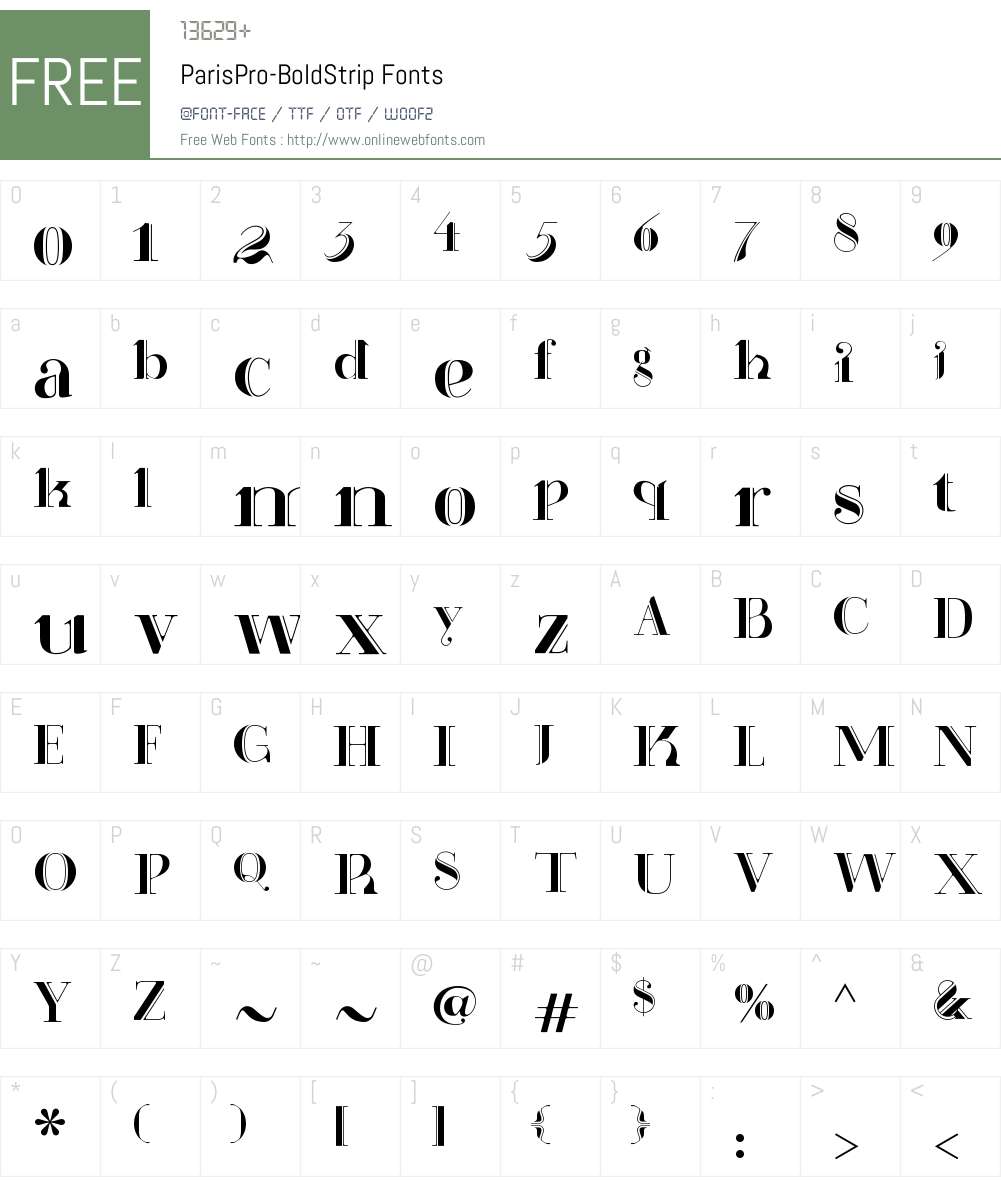 Paris Pro Font Screenshots