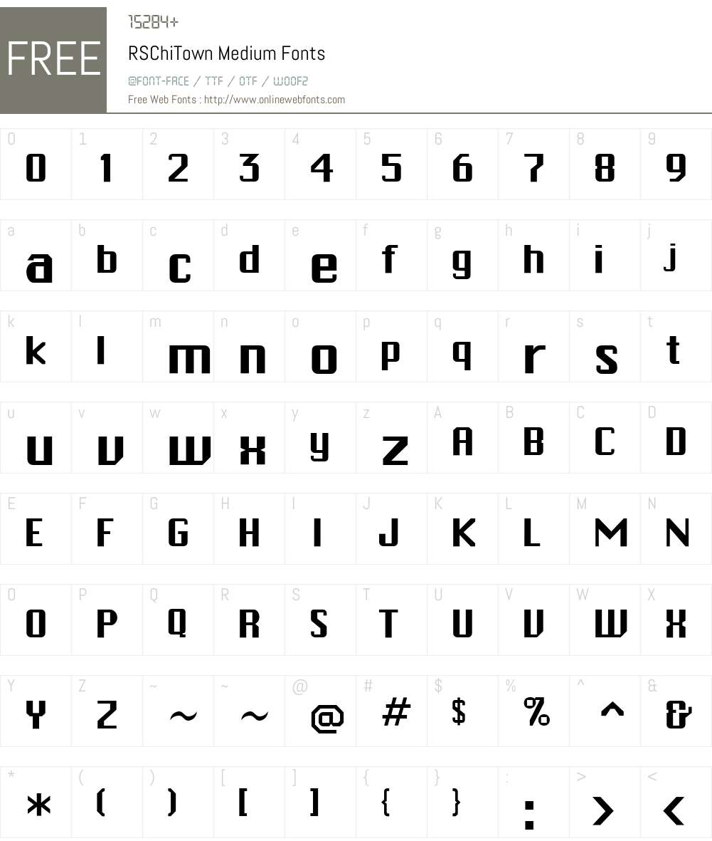 RSChiTown Font Screenshots