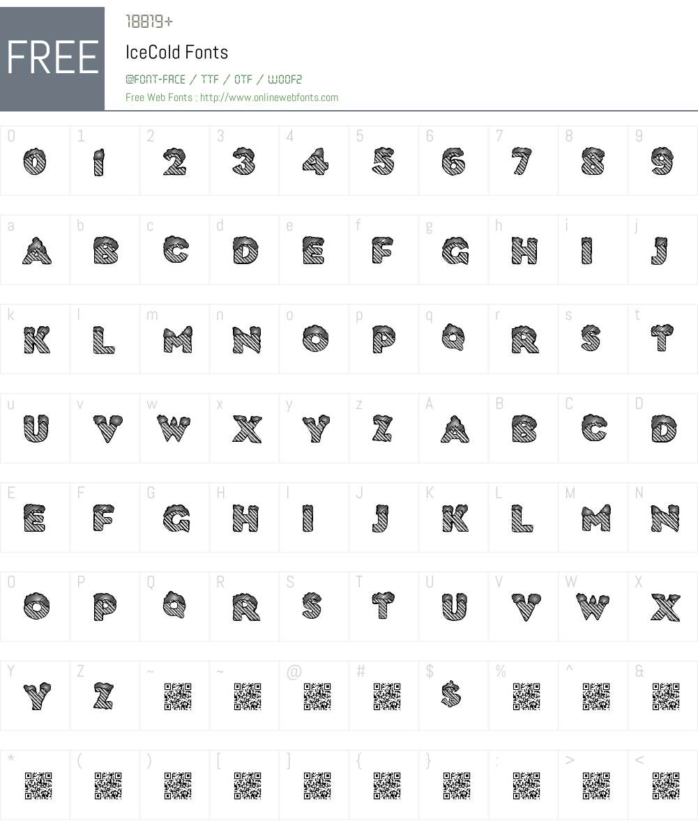 IceCold Font Screenshots