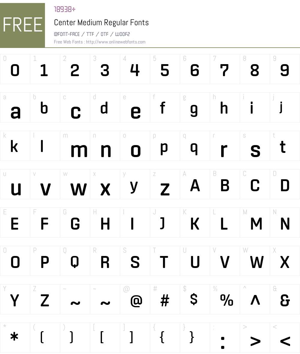 Center Medium Font Screenshots