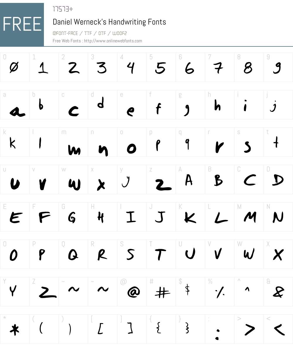 dwerneck Font Screenshots