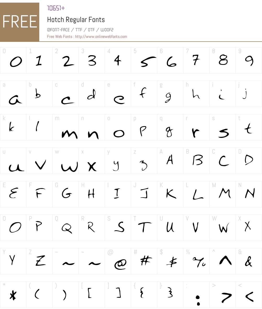 Hotch Font Screenshots