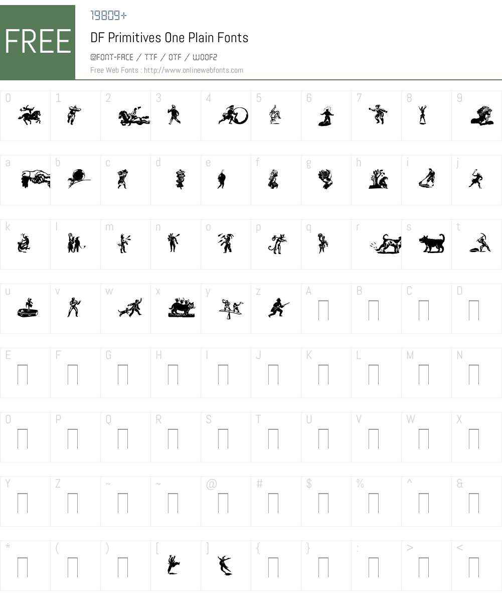 DF Primitives One Font Screenshots
