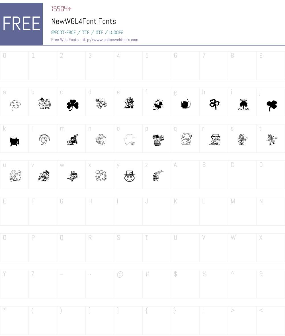 NewWGL4Font Font Screenshots