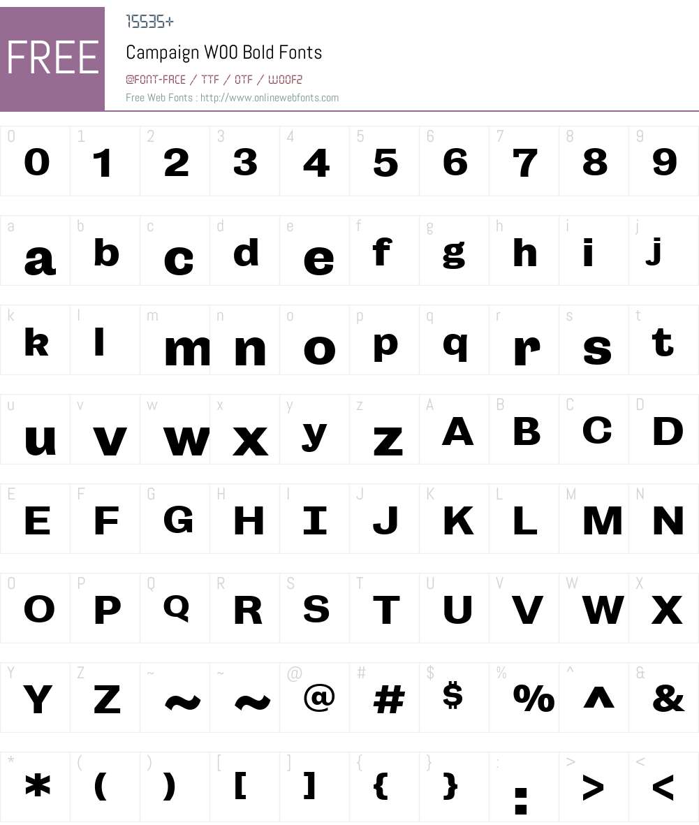 Campaign Grotesk Font Screenshots