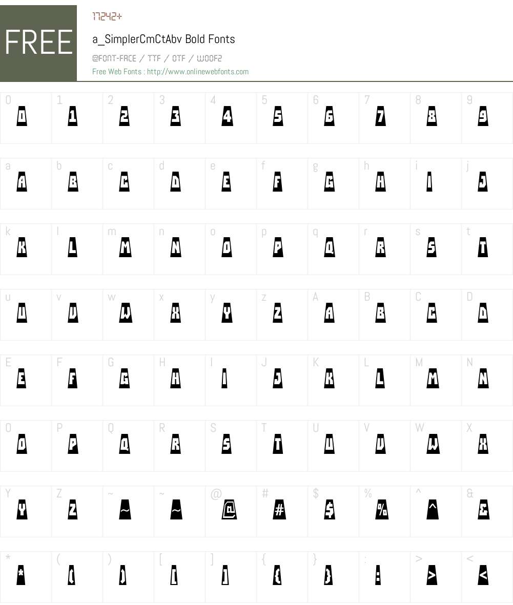 a_SimplerCmCtAbv Font Screenshots