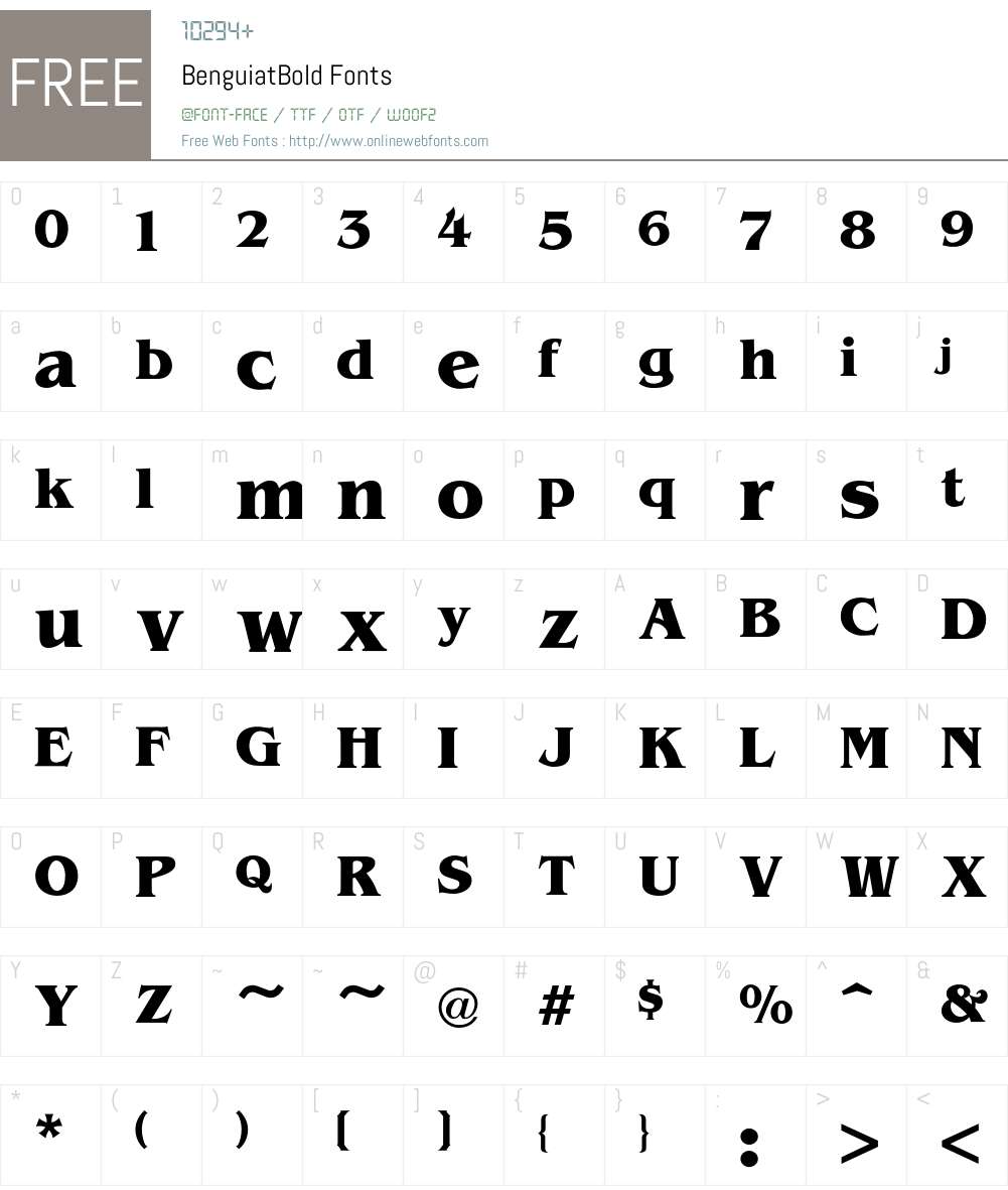 Benguiat Font Screenshots