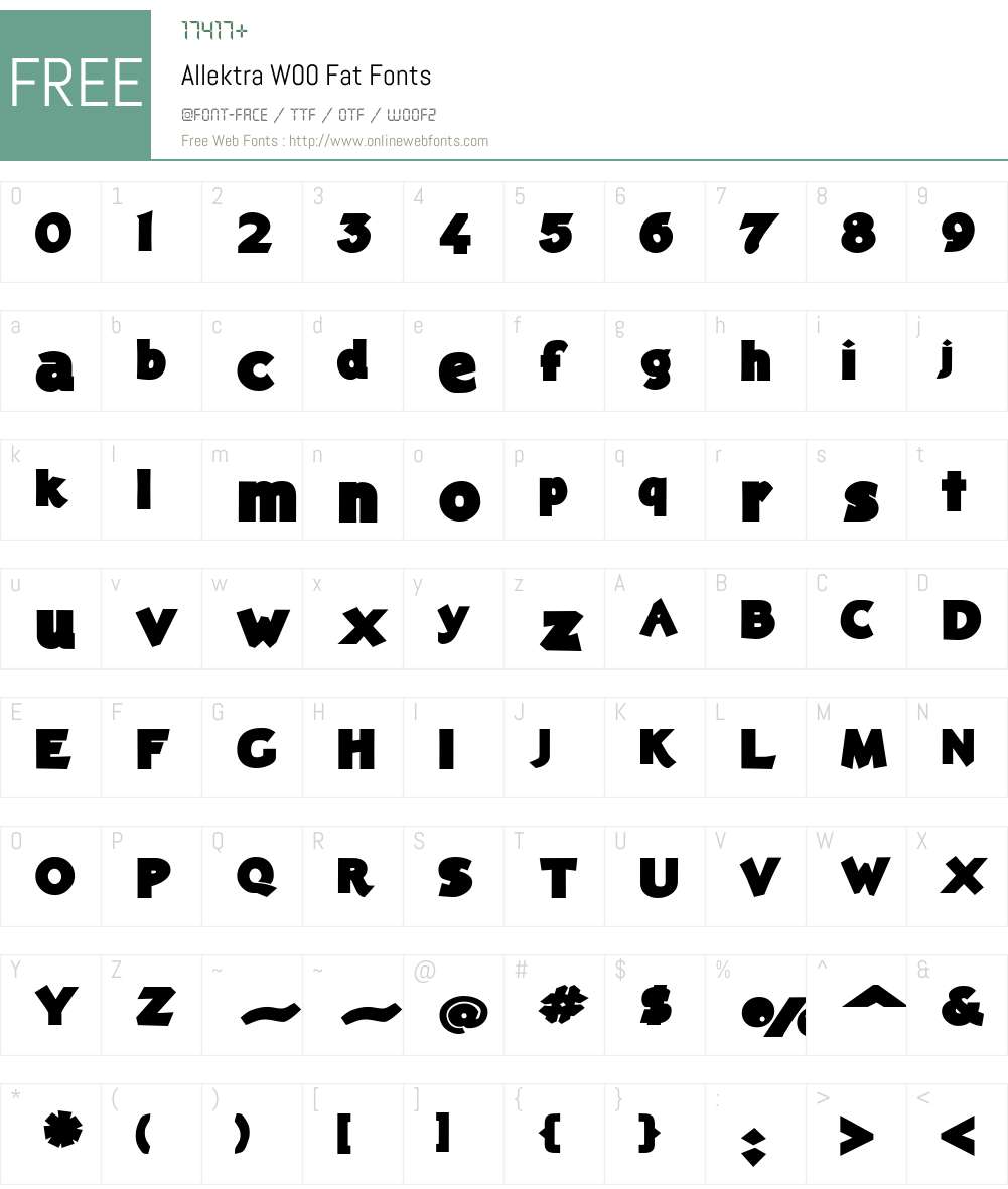 Allektra Font Screenshots
