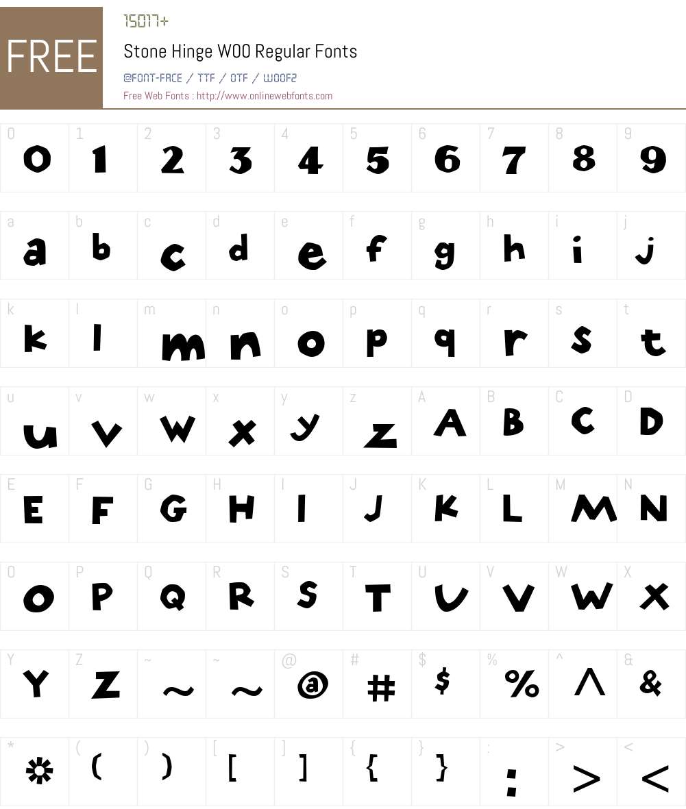 StoneHingeW00-Regular Font Screenshots