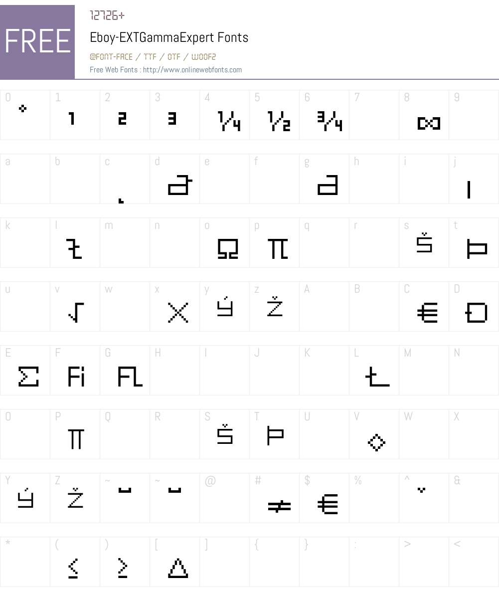 Eboy Font Screenshots