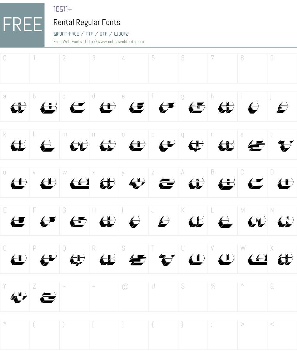 For Rent Sample Font Rental Regular 1.000 Fonts Free Download - OnlineWebFonts.COM