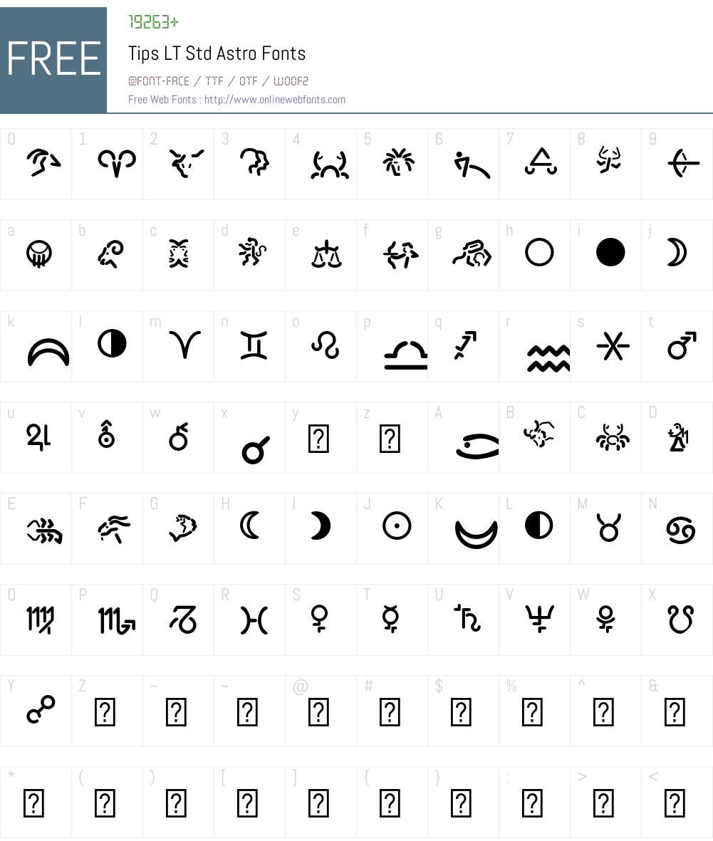 Tips LT Std Font Screenshots