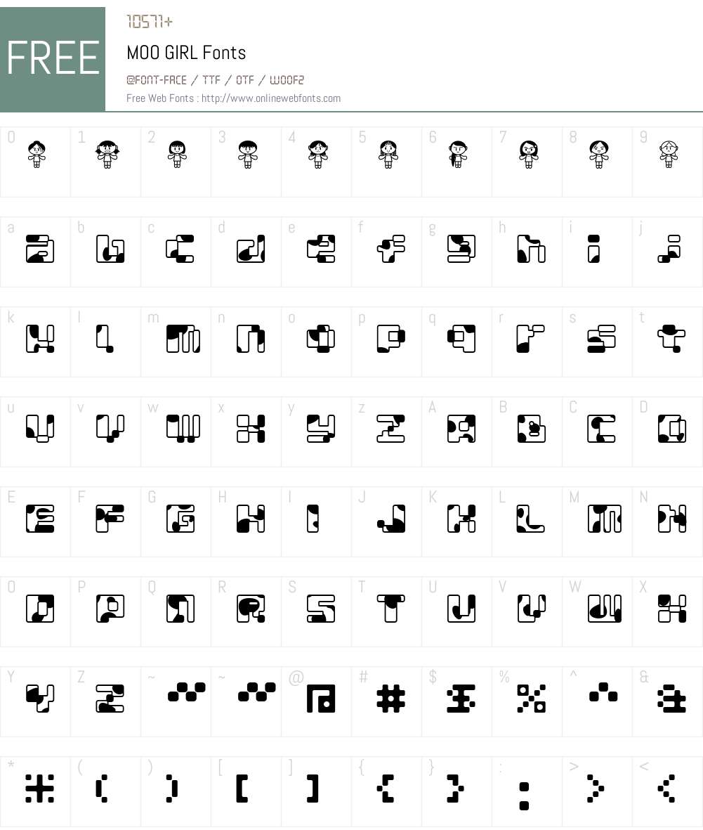 MOO Font Screenshots