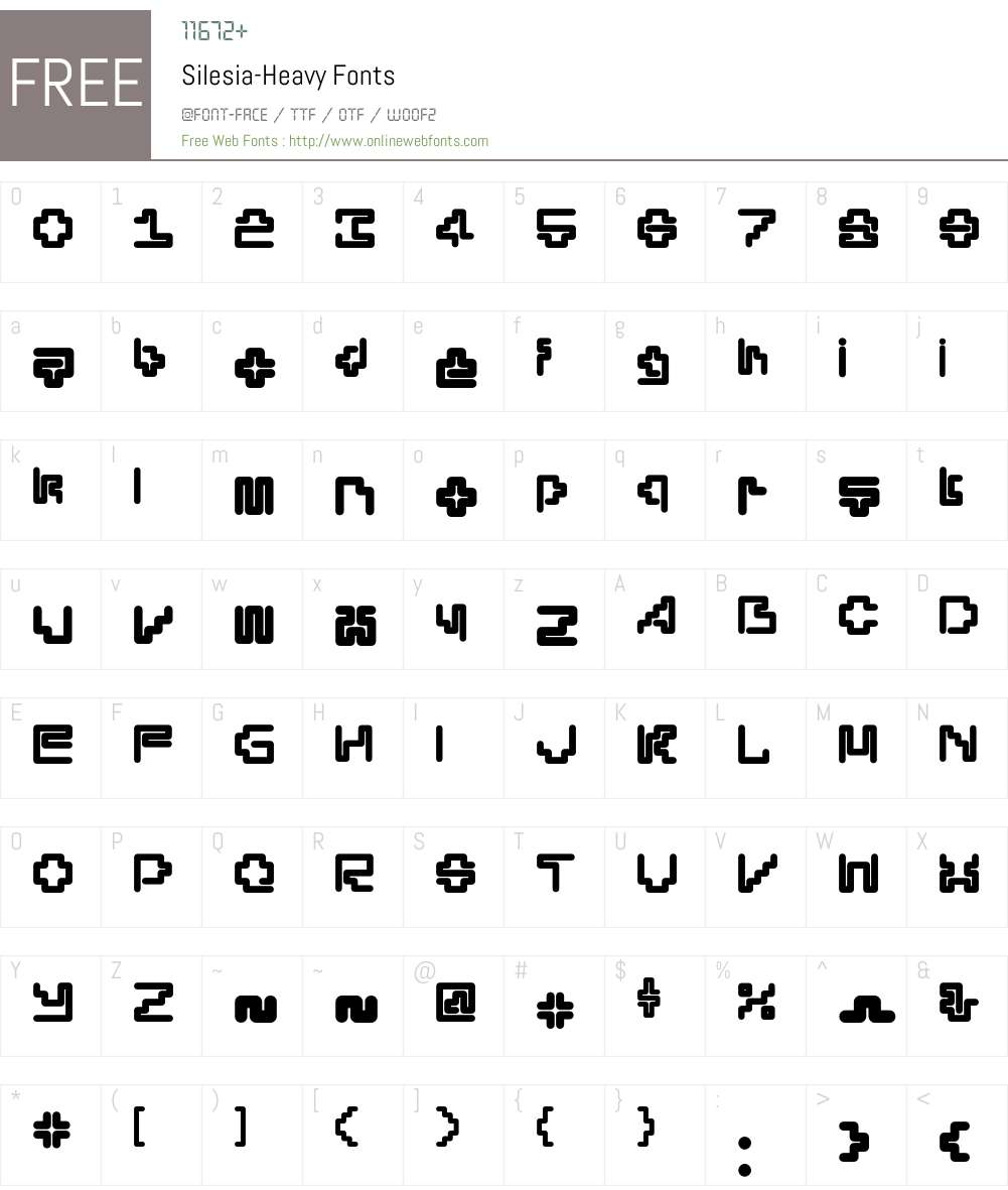Silesia Font Screenshots