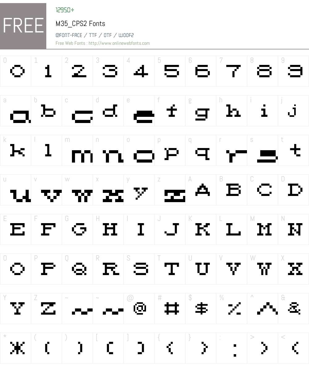 M35_CPS2 Font Screenshots
