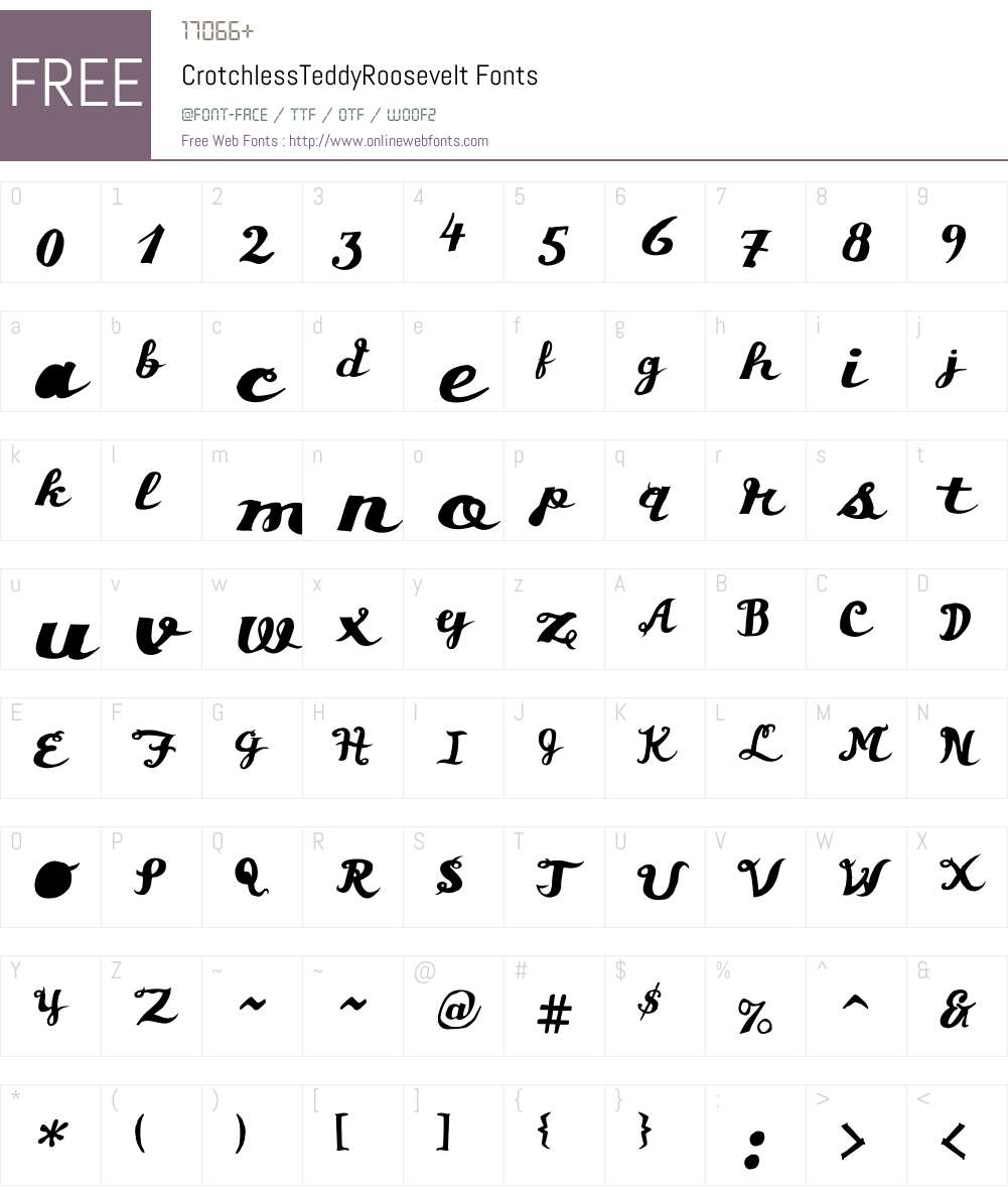 Crotchless Font Screenshots