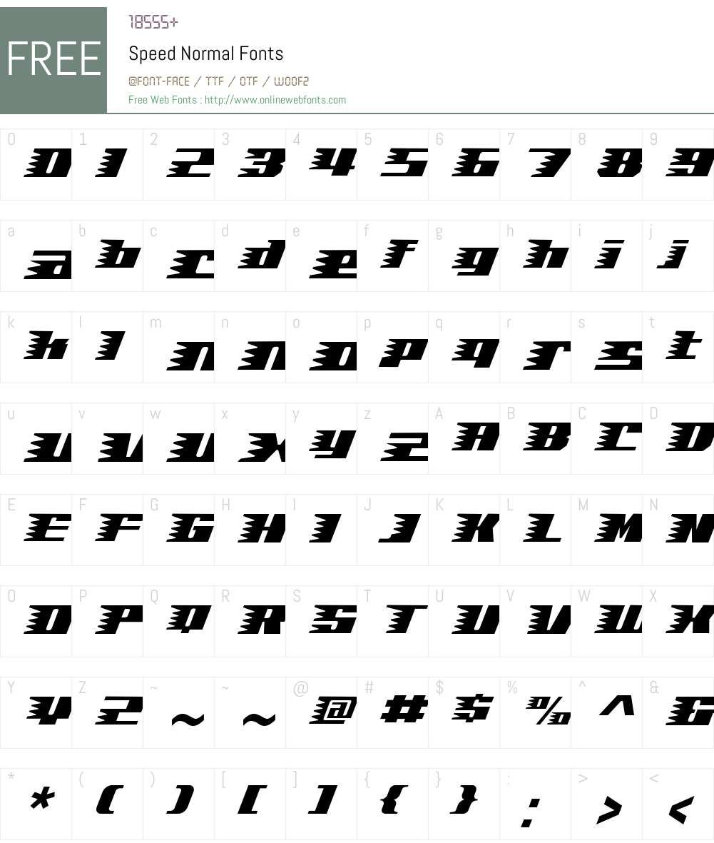 Speed Font Screenshots
