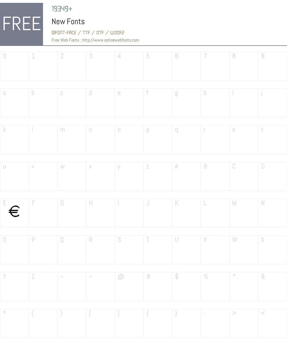 New Font Screenshots