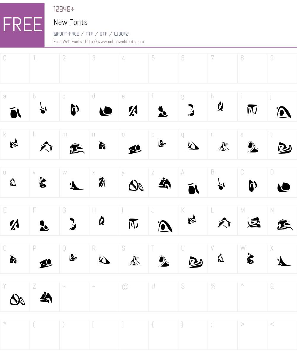New Font Screenshots
