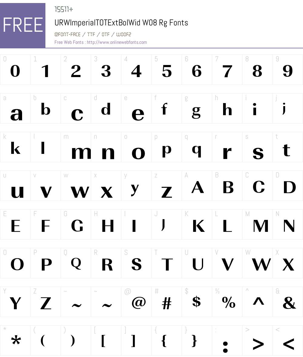 Imperial Font Screenshots