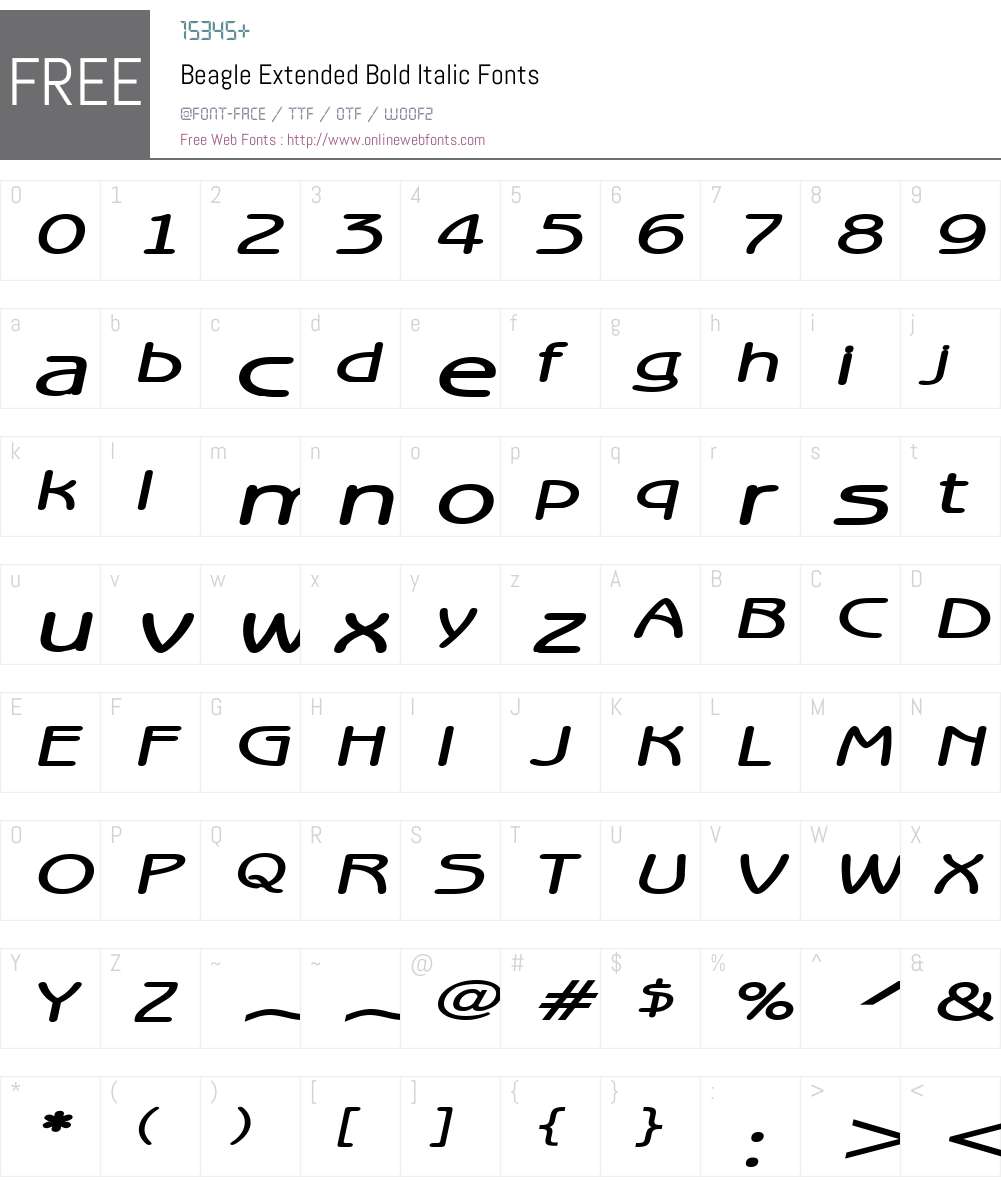 Beagle Extended Font Screenshots