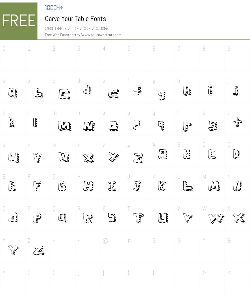 Stripefest Font Screenshots