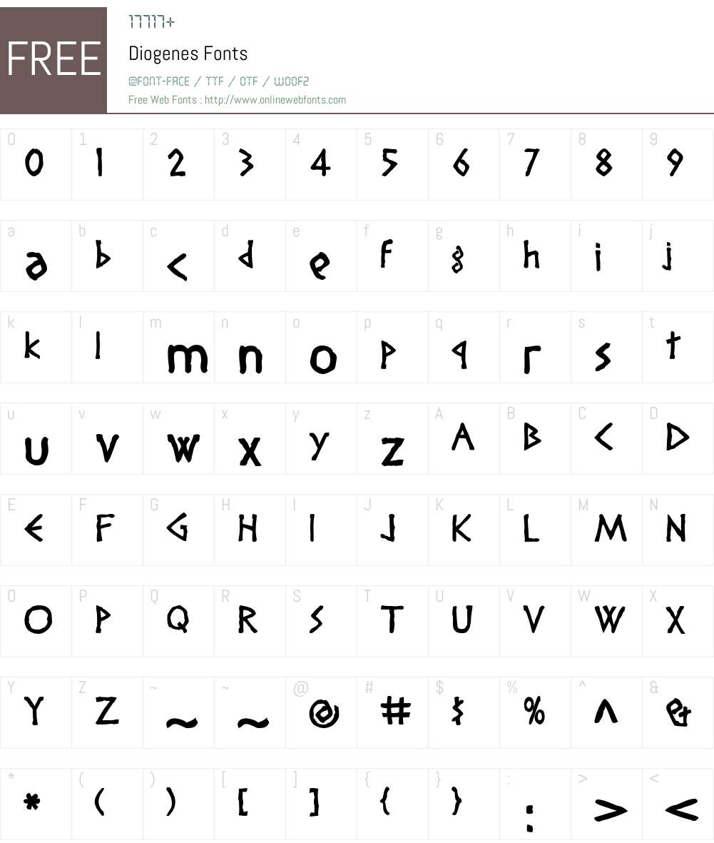 Diogenes Font Screenshots