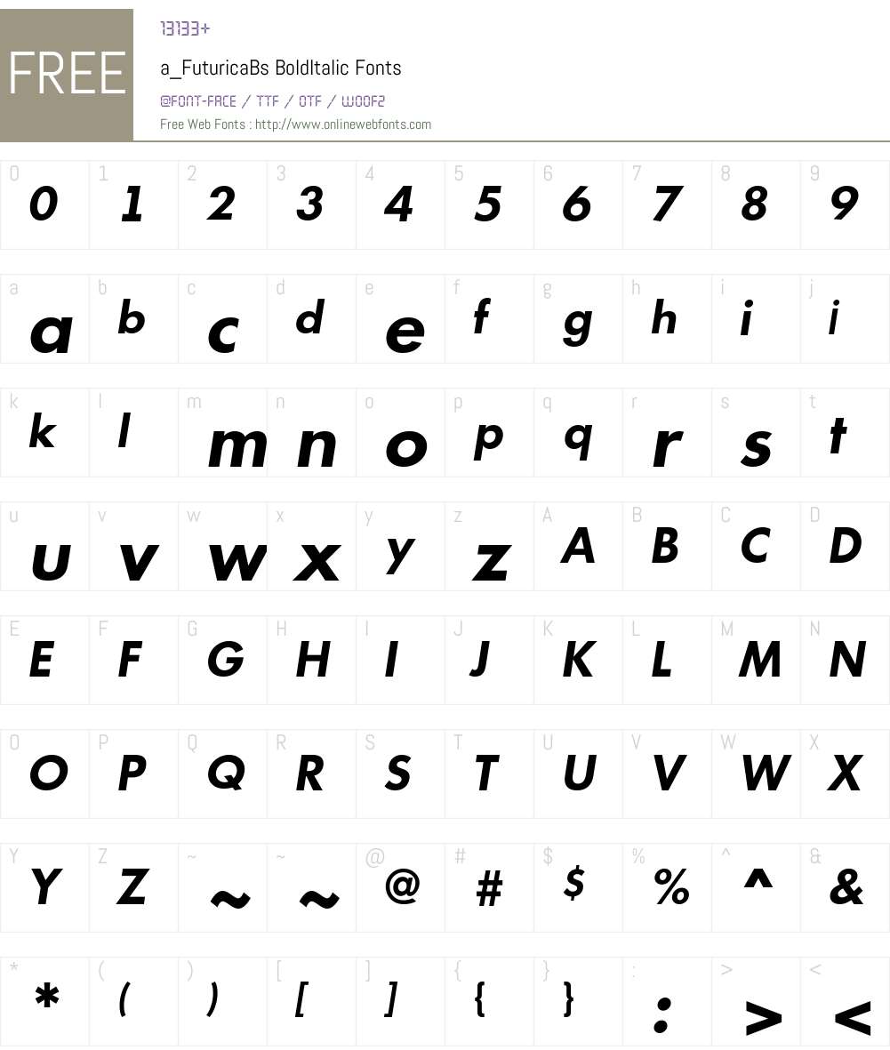 a_FuturicaBs Font Screenshots
