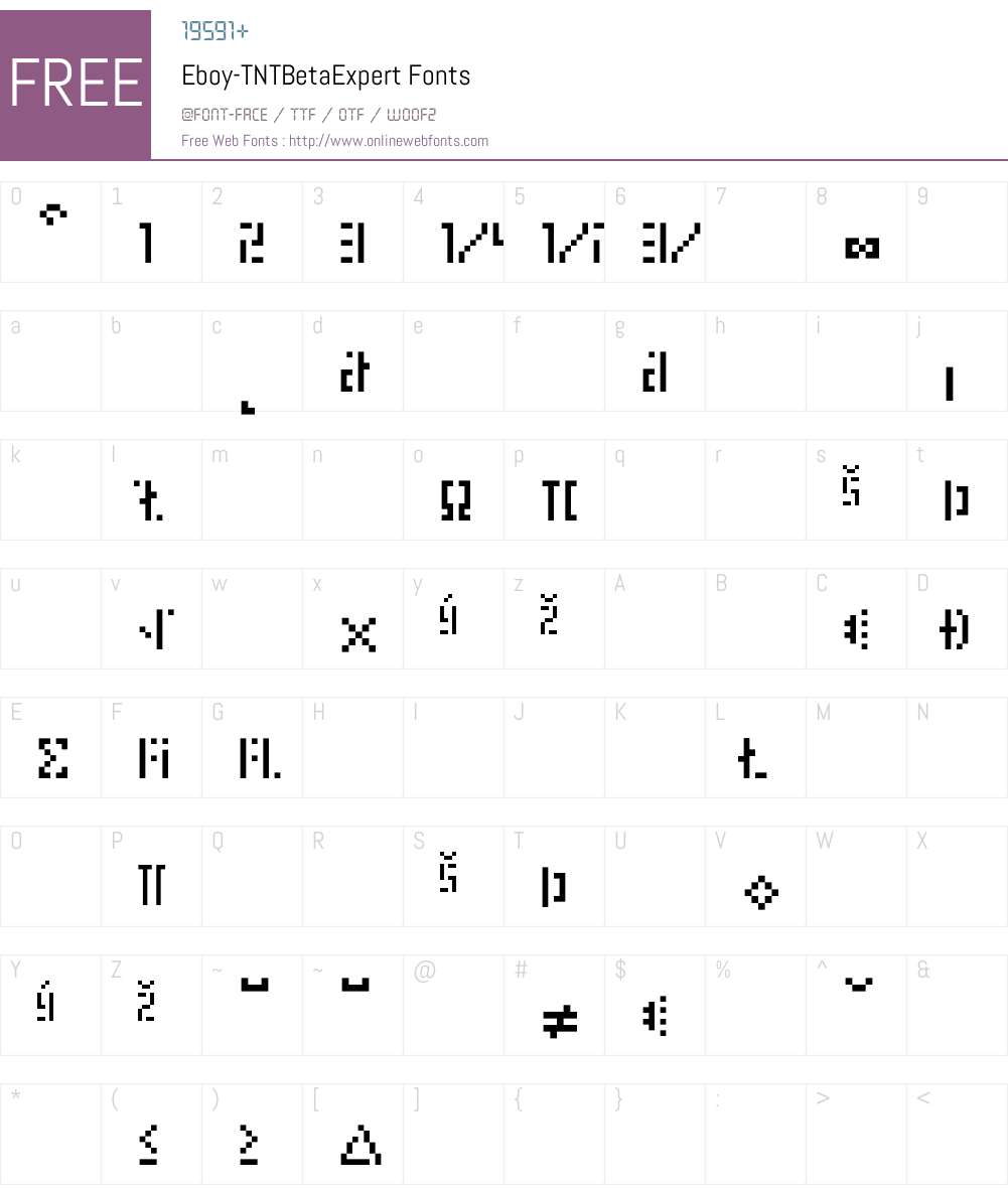 Eboy Font Screenshots