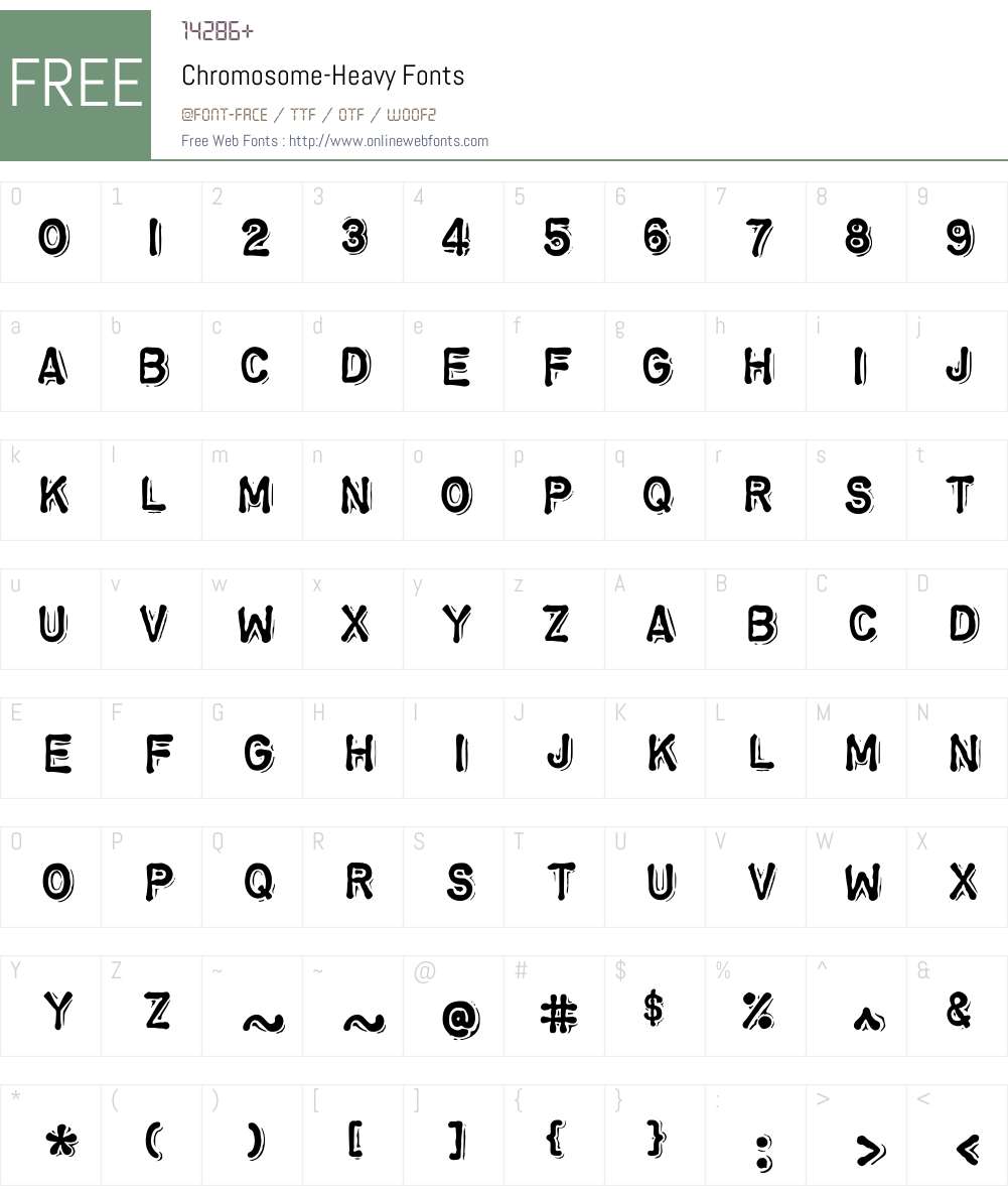 Chromosome Font Screenshots